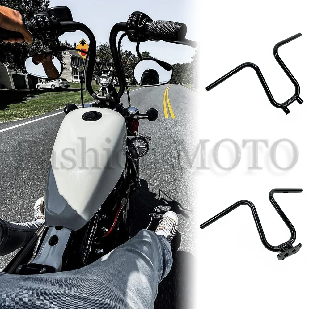 Motorcycle 1-inch Gourd Handlebar For Harley XL883 XL1200 X48 V72 classic deluxe Fat boy LOW Rider street Bob Softtail SLIM