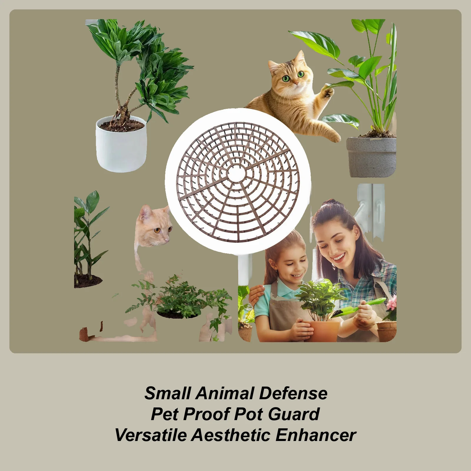 

Защитные чехлы для растений, 4 штуки, 30x2 см, обрезаемые, для защиты от кошек, для использования в помещении и на улице, для дома, квартиры, общежития, двора