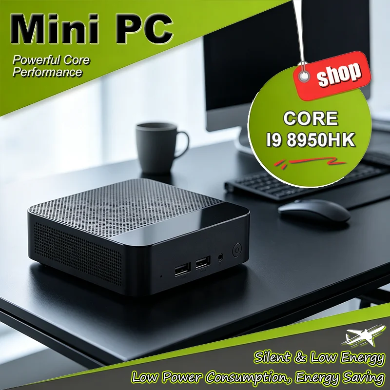 High‑Performance Mini Desktop PC Multifunctional Gaming Notebook 2026 Mini Laptop Core i9-8950HK 16GB RAM HD WiFi6 BT5.2 NEW