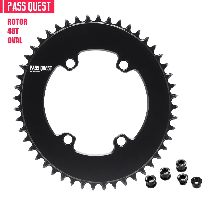 PASS QUEST 110BCD smal breed kettingblad voor rotor AERO crankstel 40T-60T rond weg zwart 9-12 versnellingen kinnenwiel