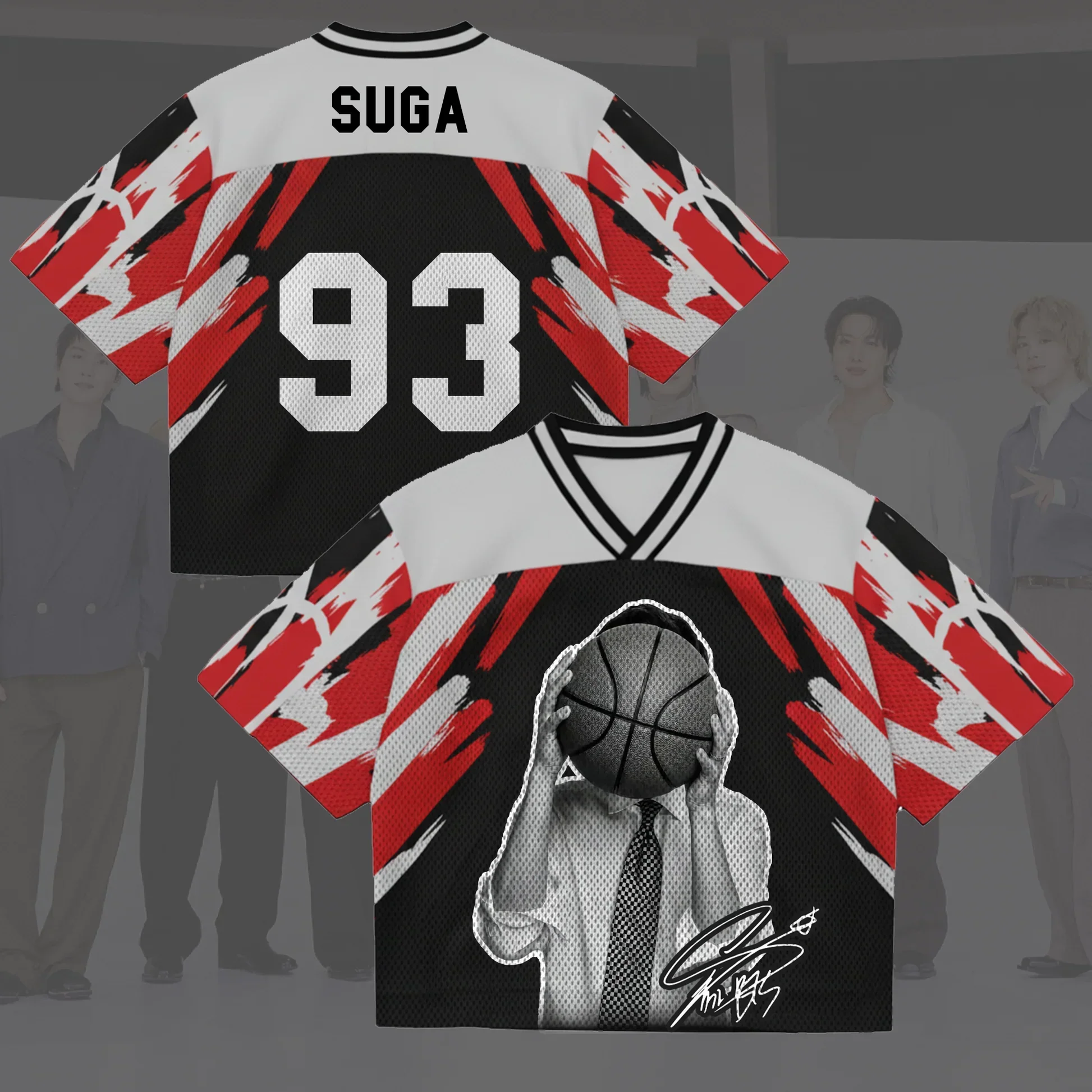 Kpop Face To Face World Tour Trikot Geschenk für Fans Amerikanischer Street-Style Familien-Outfit Sommer Lässig Atmungsaktiv Schnelltrocknend – Detail 6