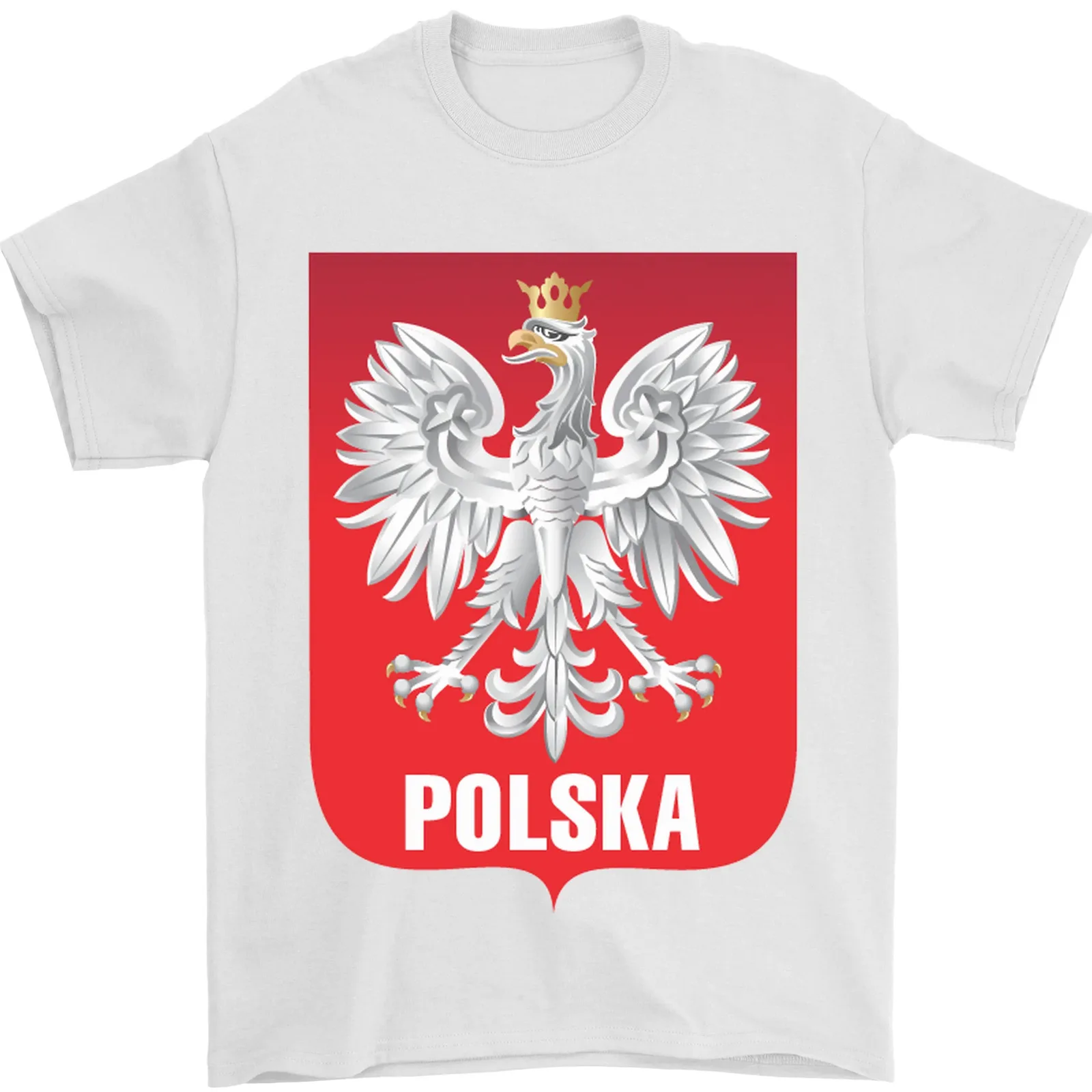 Polska Orzel Polen Flagge Politur Fußball Herren 100% Baumwolle