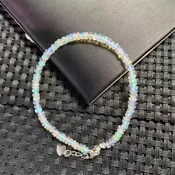 3.3MM Natural Colored Opal Bracelet Rock Crystal Stone Reiki Healing Fashion Men Women Bangles Yoga Jewelry Gift