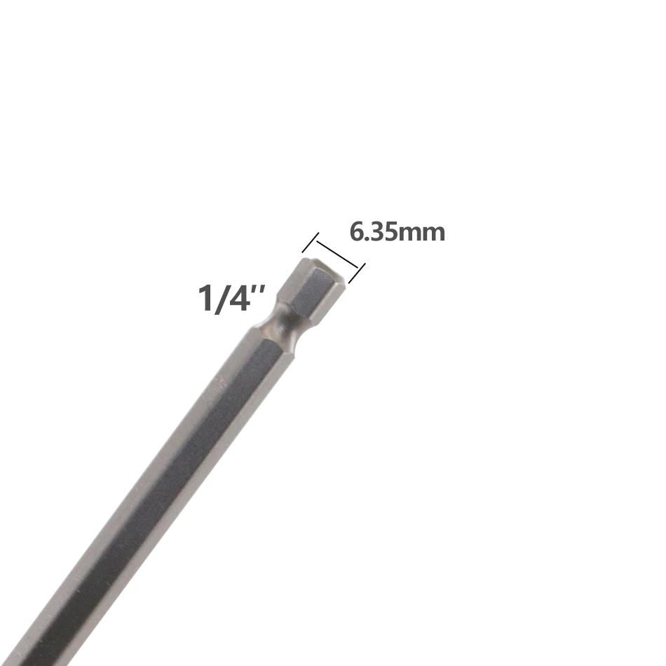 300mm Magnetic 6.35mm Screwdriver Bit 4pcs Hexagonal Bit Manual/Electric Screwdriver Bit 1/4