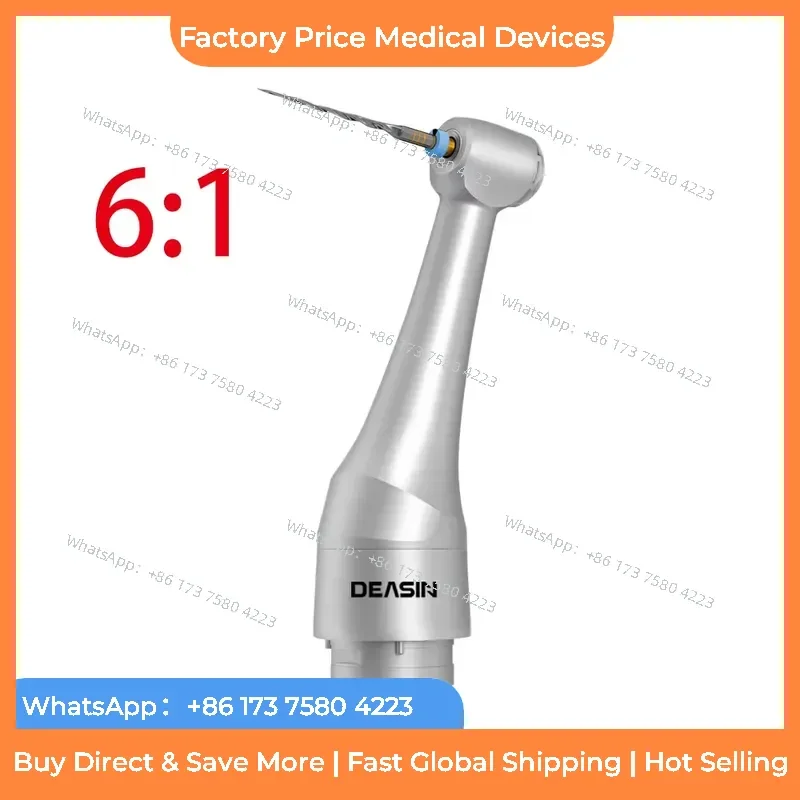 2026 6:1 Super Mini Contra Angle Head for Endo Motor Reciprocating Endomotor Head Endodontics Compatible fastshipping