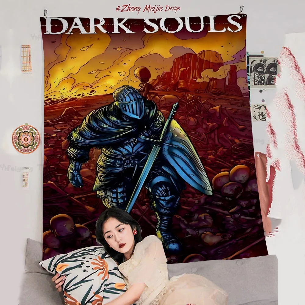 

Dark Souls Colorful Tapestry Wall Hanging Hanging Tarot Hippie Wall Rugs Dorm Wall Art Decor