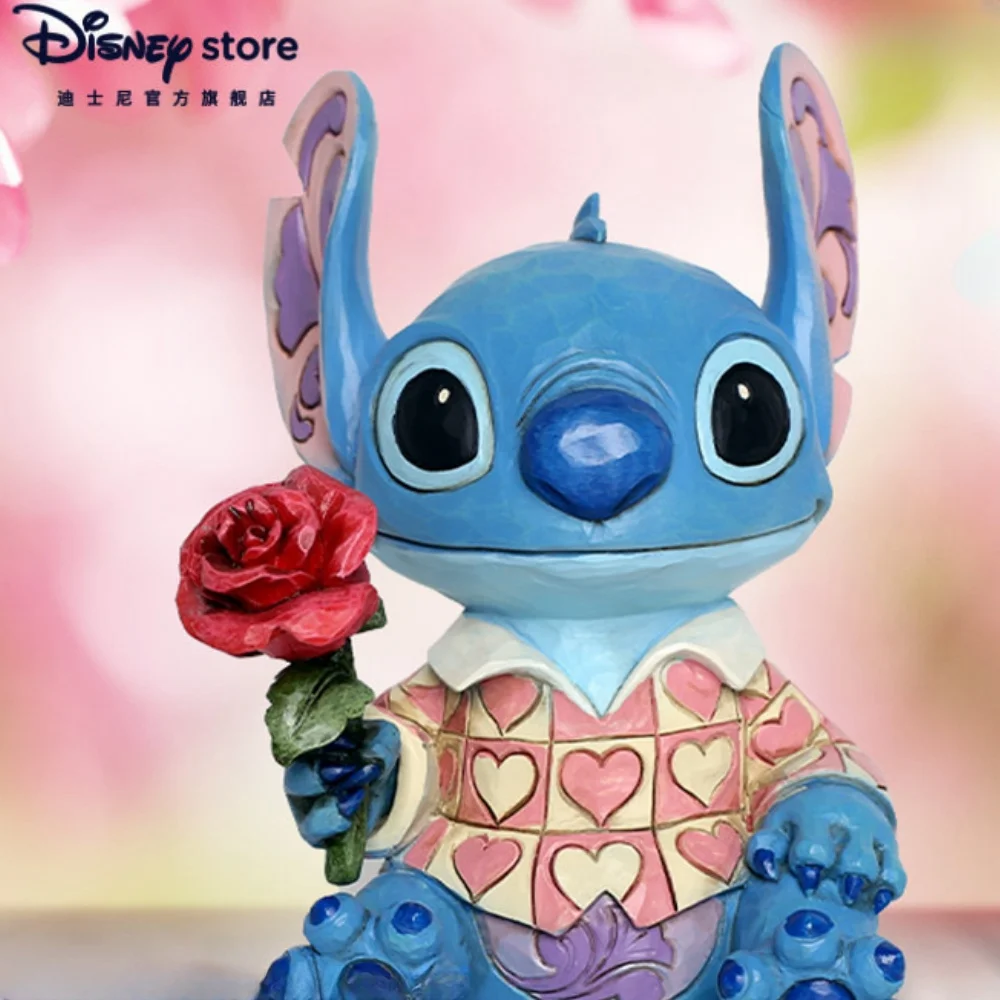 Cute Disney Official Cartoon Stitch Trendy Fashion Ornaments Doll Toy Couple Birthday Gift In Stock