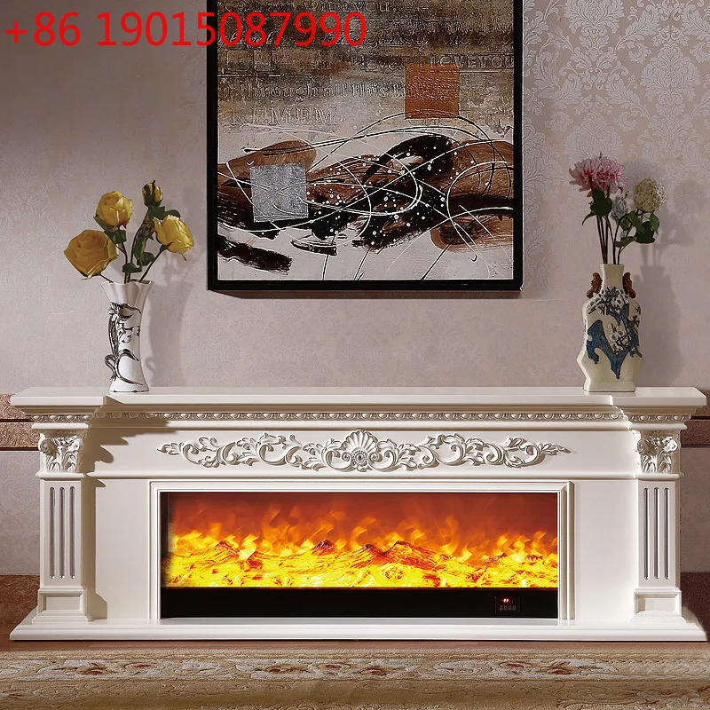 

1,2/1,5/2 м Европейский камин, украшение для ядра, шкаф для телевизора, фон, настенное отопление, рама из цельного дерева, американская имитация