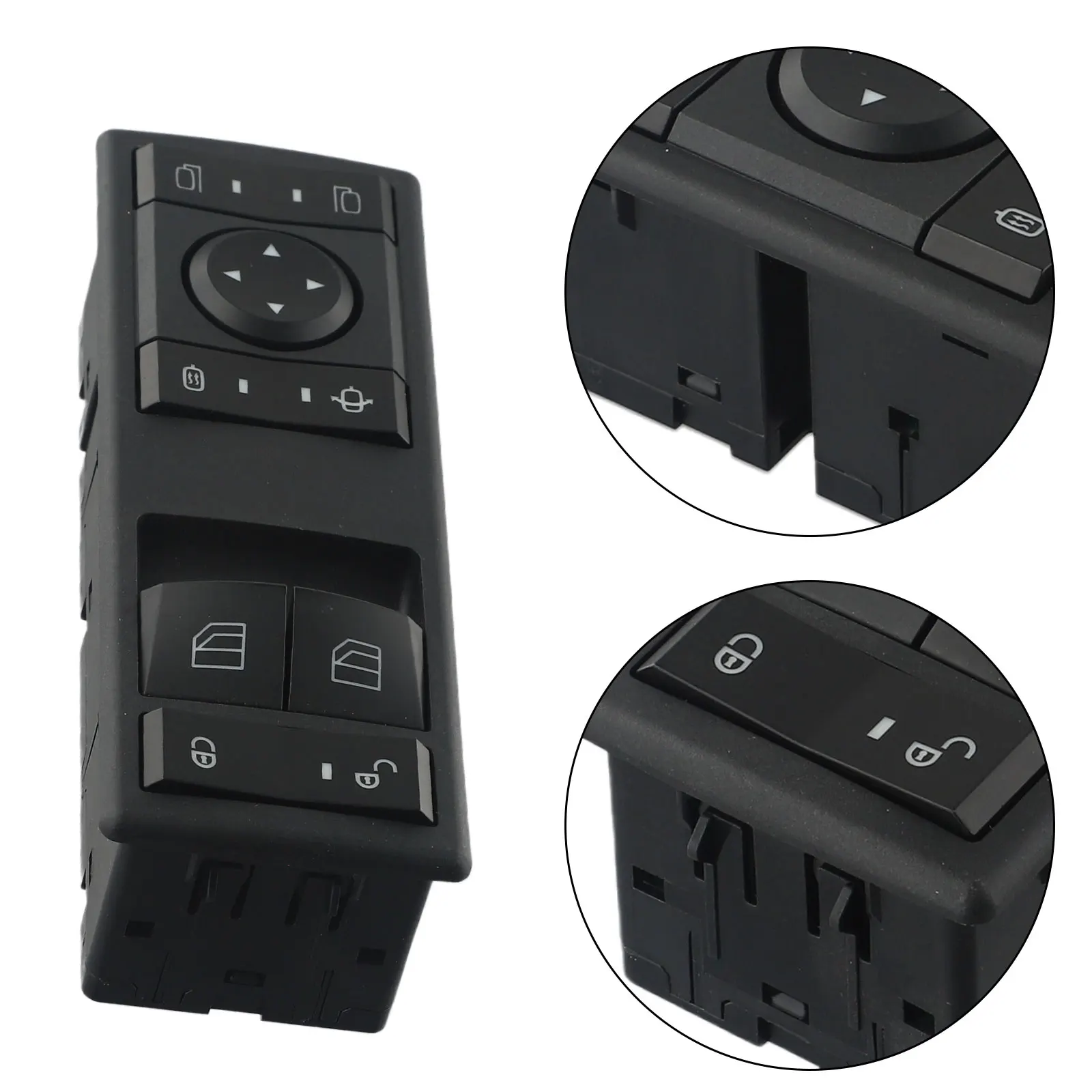 Exquisite High Quality Practical Brand New Lift Switch Panel Casement 9605450813 ABS Plastic Black For Mercedes For Benz Actros