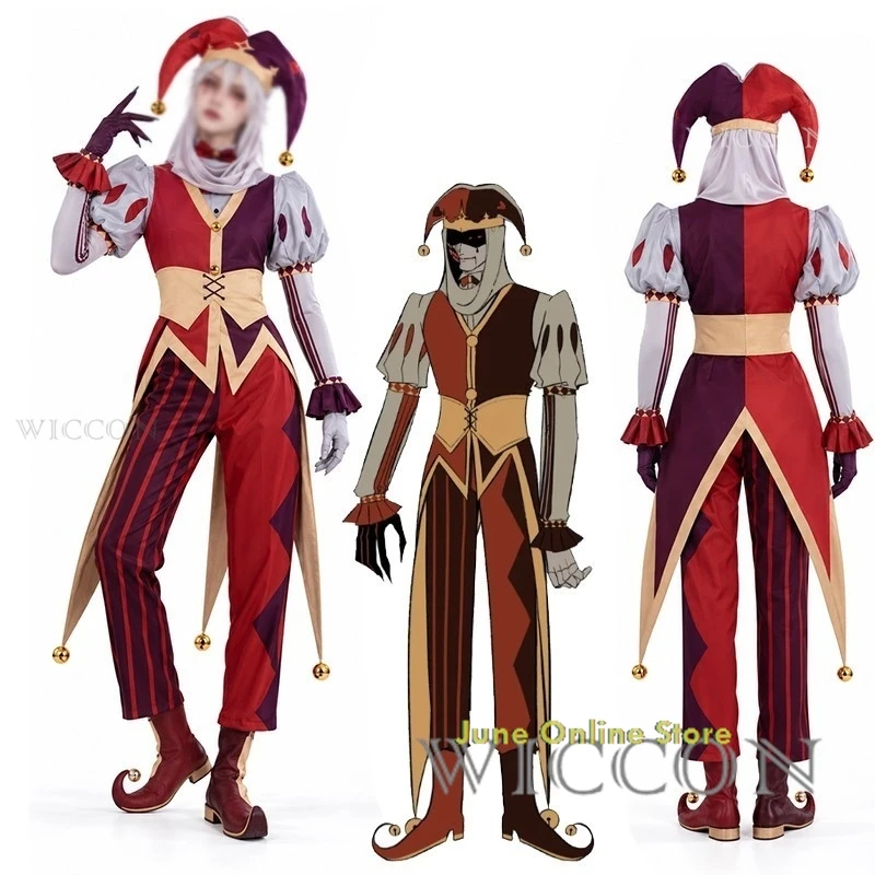 Jestyn Jester Clown Costume Hat Gloves Prop - Kingdom of Marionettes Cosplay Outfit, Accessories | Halloween Carni - view 2