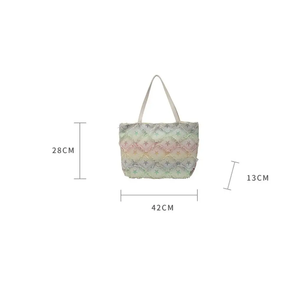 Bolso de lona de gran capacidad para mujer, bandolera de cinco puntas, bolso de viaje versátil