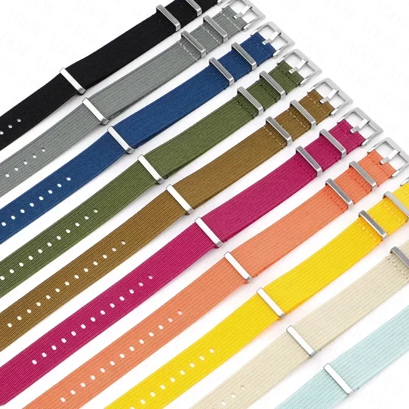 18mm 20mm 22mm 24mm Nylon Strap for Omega Universal Waterproof Sport Military Watch Band Men for Seiko Replacement Bracelet