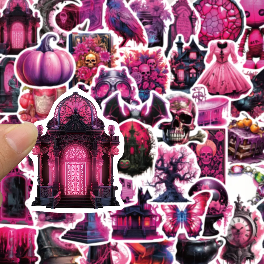 10/30/50PCS Cute Dark Hallowmas Magic Stickers Graffiti DIY Motorcycle Notebook Phone Laptop Luggage Cartoon Decals Decoration