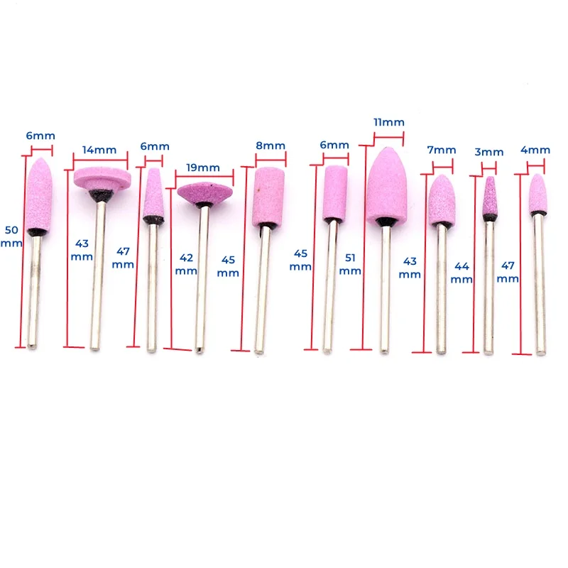2.35 Shank Abrasive Mounted Stone Grinding Stone Wheel Head Tools Accessories For Rotary Tools