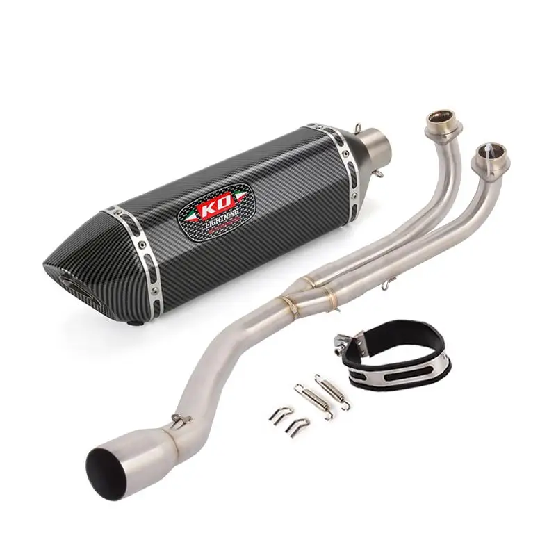 For Yamaha TMAX 500 2001-2007 Slip On Exhaust System Header Link Pipe Connect 51mm Motorcycle Muffler DB Killer Stainless Steel - view 6