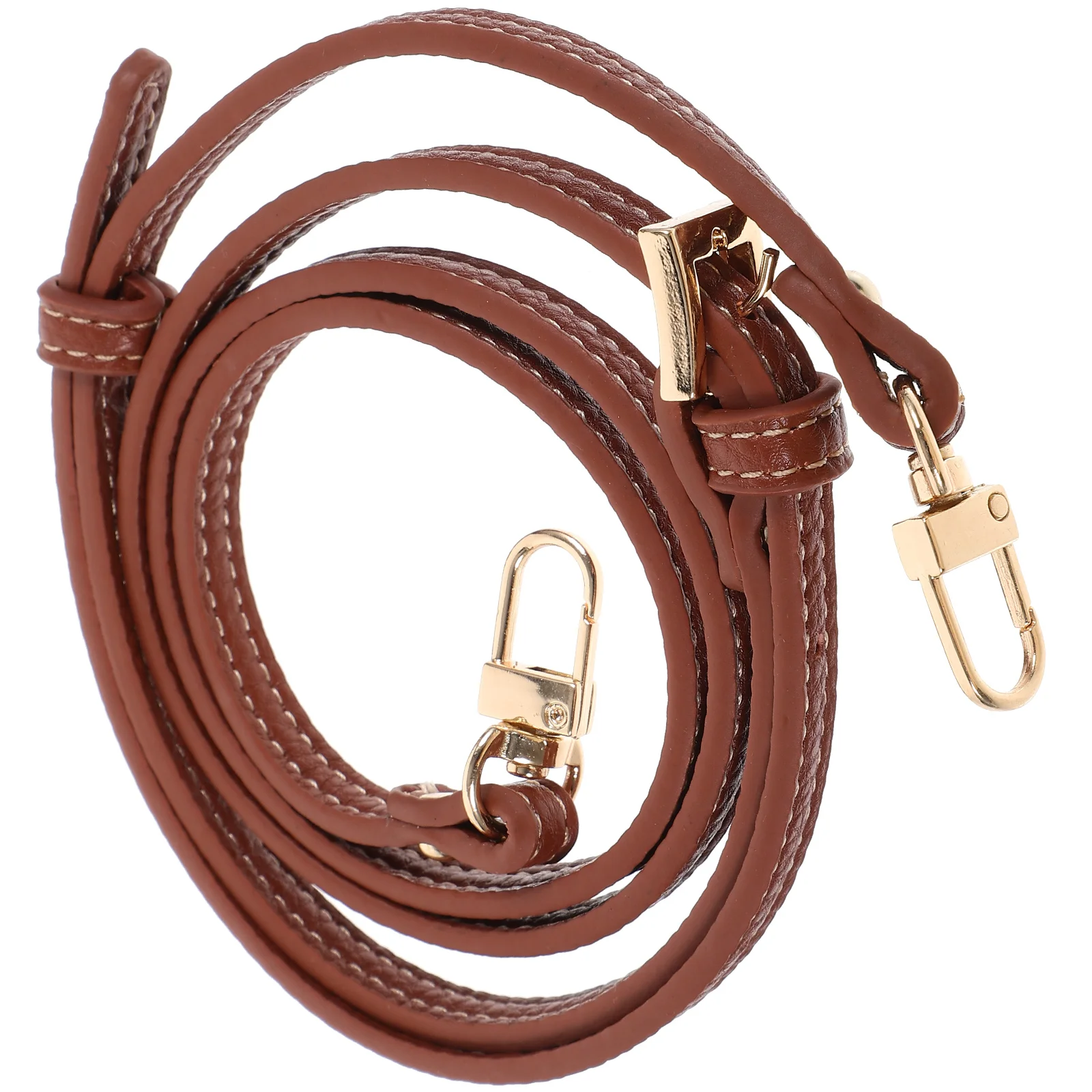 

Crossbody Strap 0.9cm Brown Adjustable Bag Belt Tote Clutch Purse Wallet Card Case Shoulder Chain
