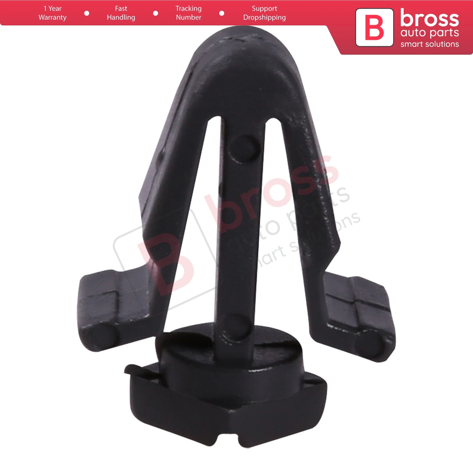 

Bross Auto Parts BCF464 10 Pieces Grille Clip, Black for Nissan: 01553-03831; 62318-01WOO