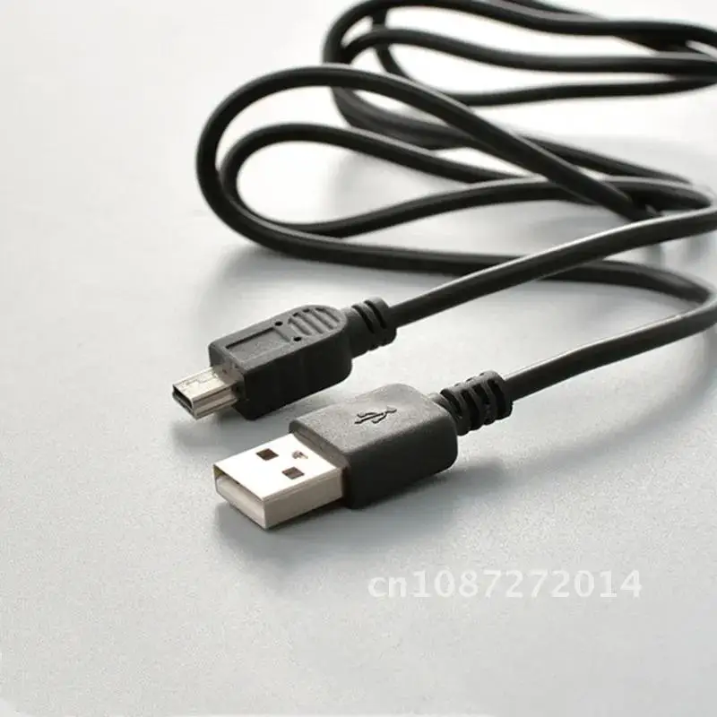 Length 80/100cm Black Data Cables USB 2.0 Male Plug To 5Pin Mini USB Charging Cable Adapter Data Transmisson Cable