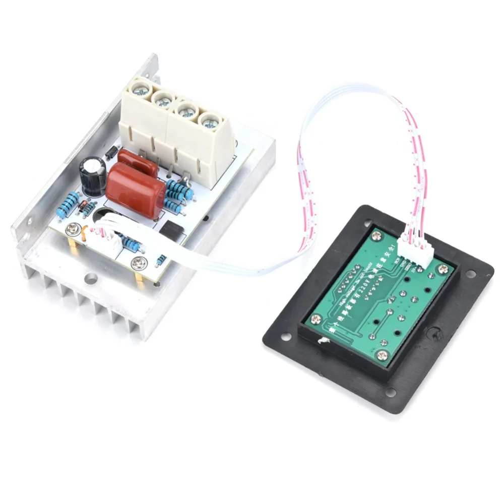 10000W SCR Voltage Regulator Digital Display Adjustable Speed Controller AC 220V 80A Dimmer Switch Power Regulation