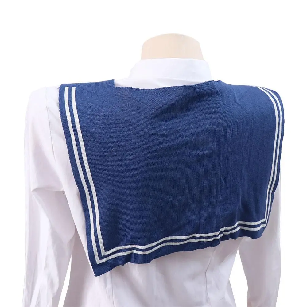 Châle chaud à rayures pour protection solaire, écharpe à nœud de style phényl, cape de style coréen, chemisier initié, faux col, mode extérieure