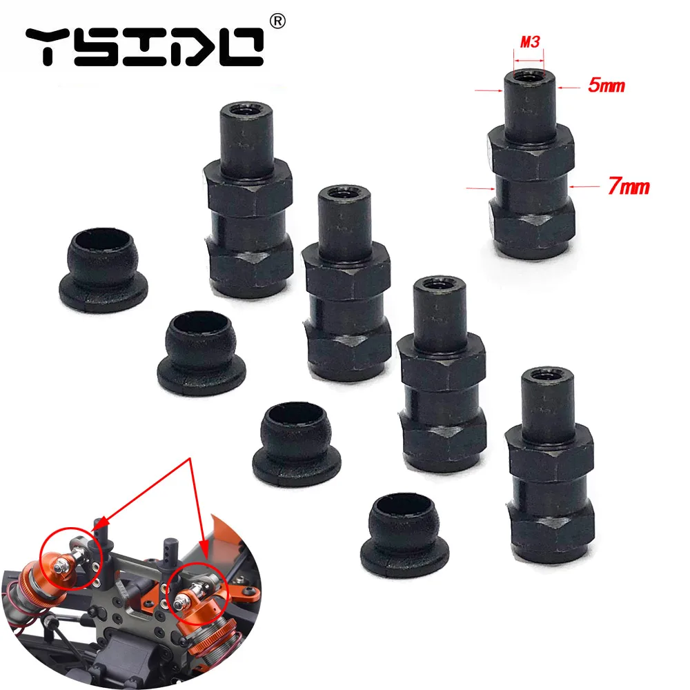 YSIDO 1:8 Shock Absorber Bushing Holder for ZD Racing HOBAO ARRMA 1/8 RC Buggy Truggy Monster Cars