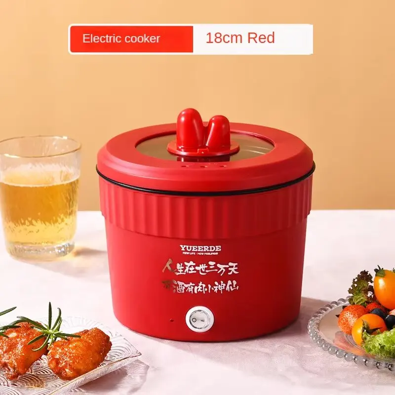 Small Household Multifunctional All-In-One Pot Electric Noodle Cooking Pot Egg Omelette Frying Pan Mini Hotpot Baby Food Stew