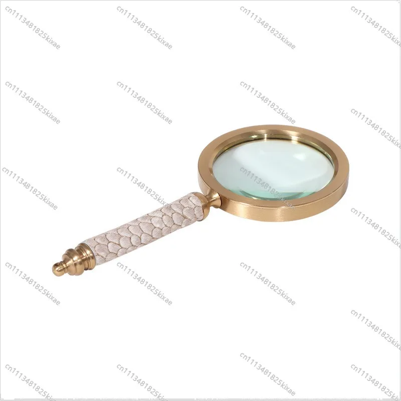 For Creative Modern Horsehair Decoration Bronze Magnifying Glass Home Model Room Decoration Ornament
