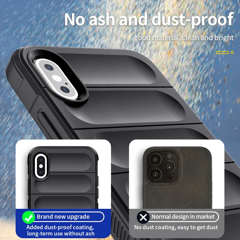 For iPhone XS Max Case Skin-Friendy Shockproof Silicone TPU Phone Back Cover For iPhone X XR XS Max Cover Fundas iPhone XS Max