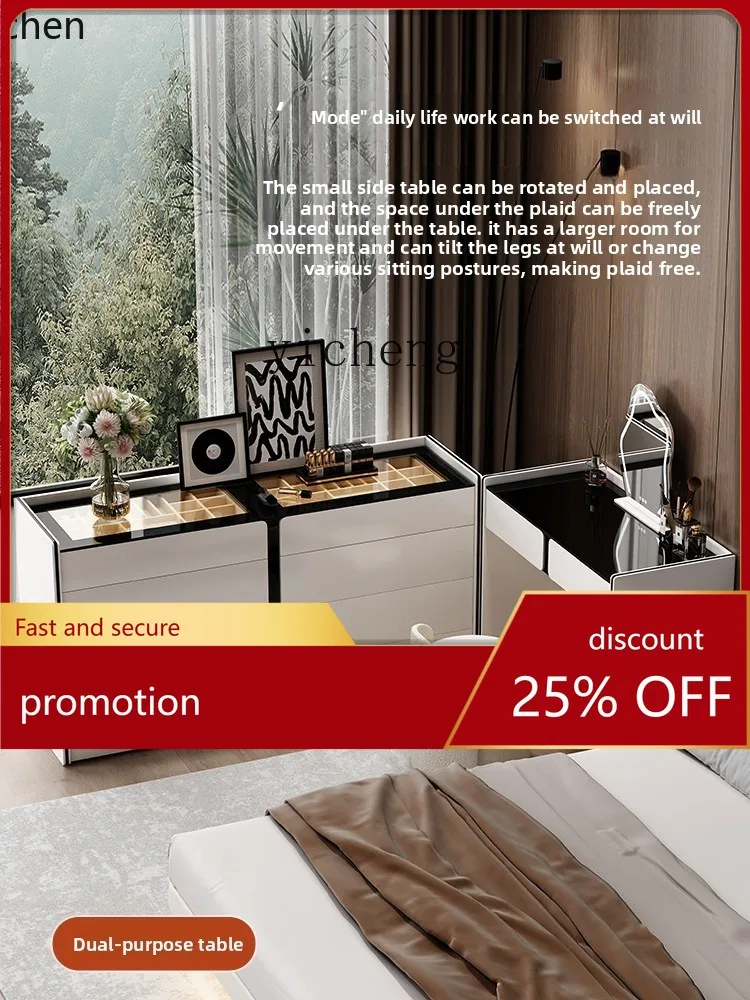 

HXL modern dresser chest integrated bedroom combination makeup table storage light luxury dresser