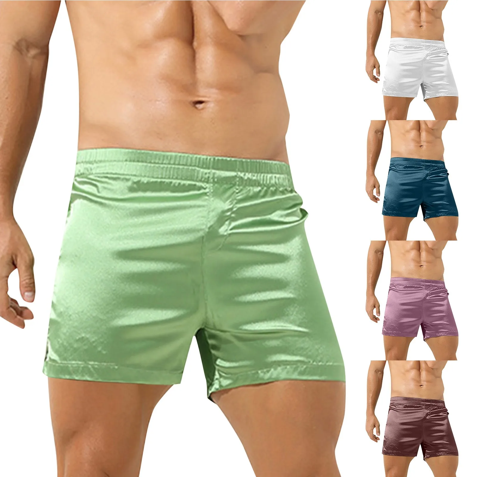 

All Underwear Mens Loose Fitting Underwear Pure Cotton Home Sleepwear Flat Angle Breathable Large Microfiber Trunk Underwear Men