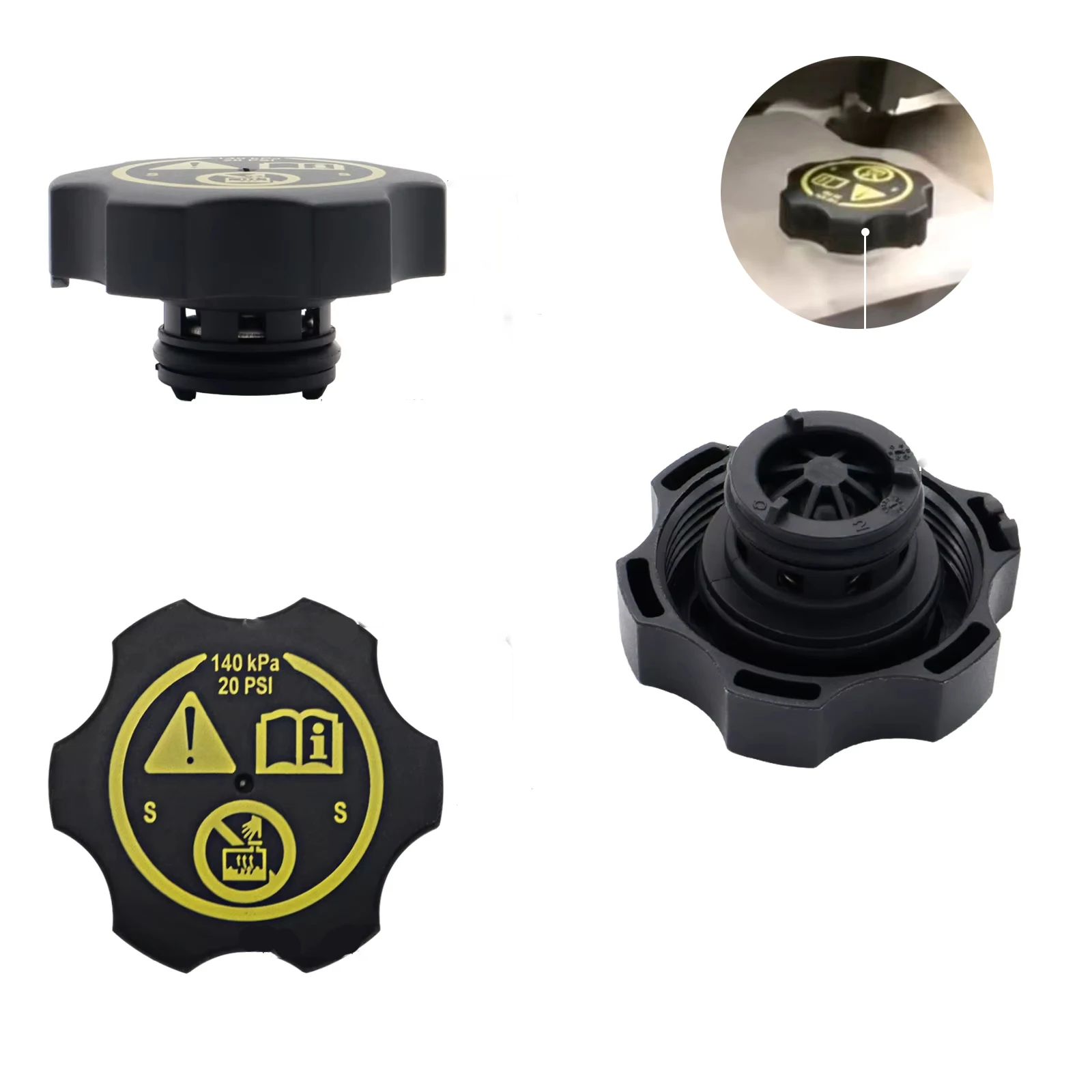 

13502353 Car Coolant Recovery Tank Cap For Vauxhall Trax Astra Insignia Corsa Zafira Meriva Mokka Ampera Adam Buick