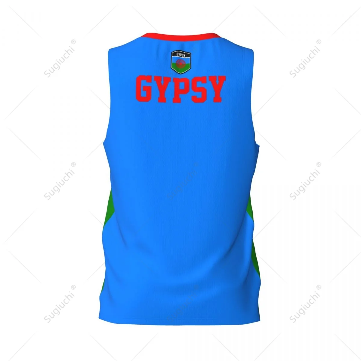 Rom Gypsy Flag Men Basketball Sports Jersey Running Fitness Multifunction Sleeveless tshirt Exclusive Custom Name Nunber