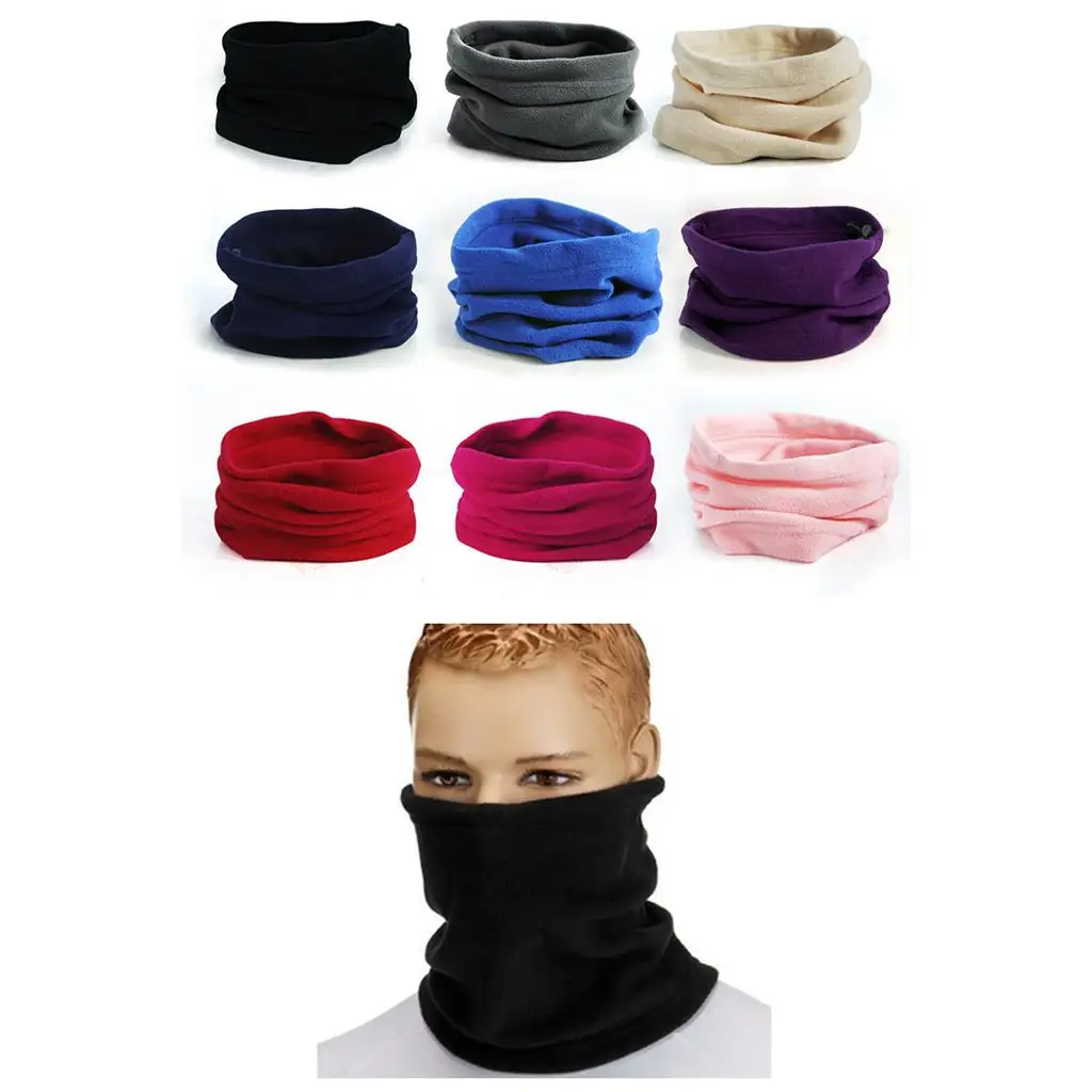 

Trendy Polar Fleece Neck Warmer Comfy Snood Scarf Ski Motorbike Mask Neckwarmer Thermal Polar Fleece Snood Scraf