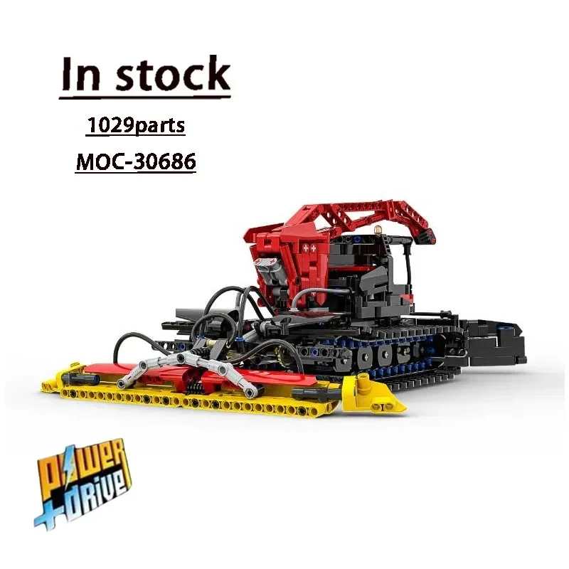 

MOC-30686 Electric Bulldozer with Winch Assembly Splicing Building Blocks Model 1029Parts Children's Birthday Building Block Toy