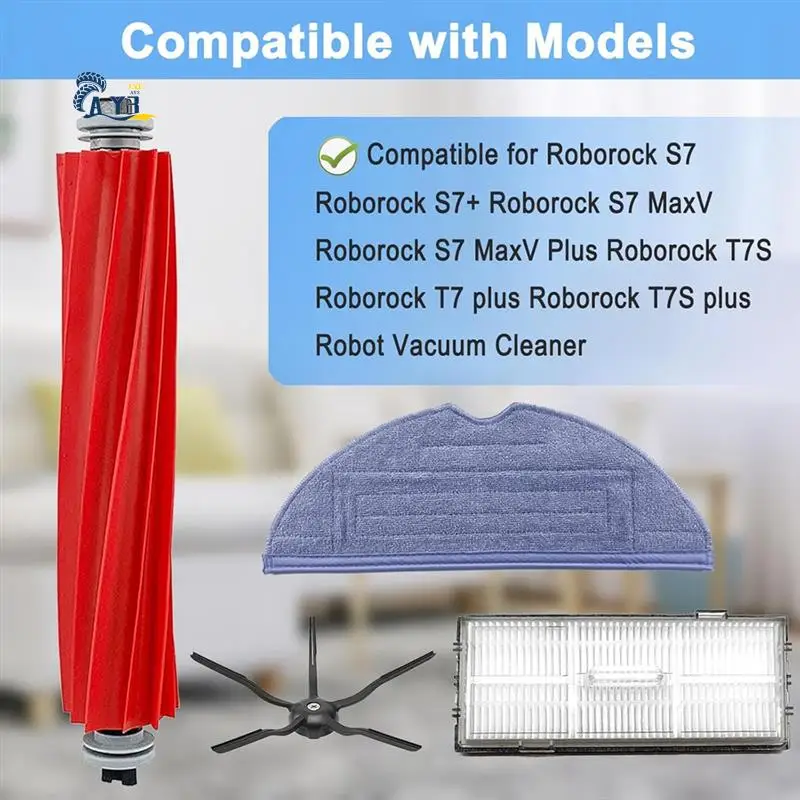 

AY03-запасные части для Roborock S7, S7 +, S7 Maxv, S7 Maxv Plus, T7S, T7 Plus, T7S Plus, фильтры с щеткой для робота-пылесоса