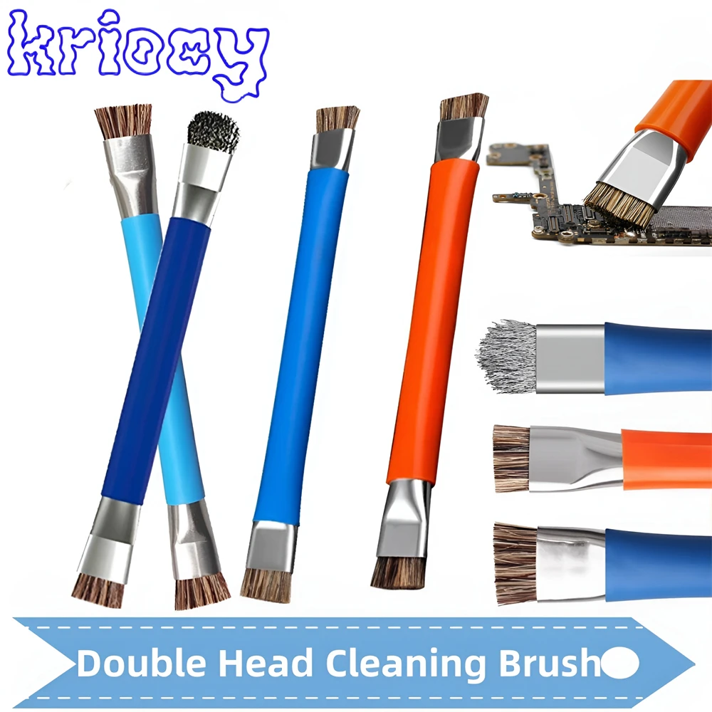 Double Head Anti-Static ESD Safe Hard Brush for Phone Motherboard Circuit Board Cleaner for Computer Keyboard Cleaning Tools