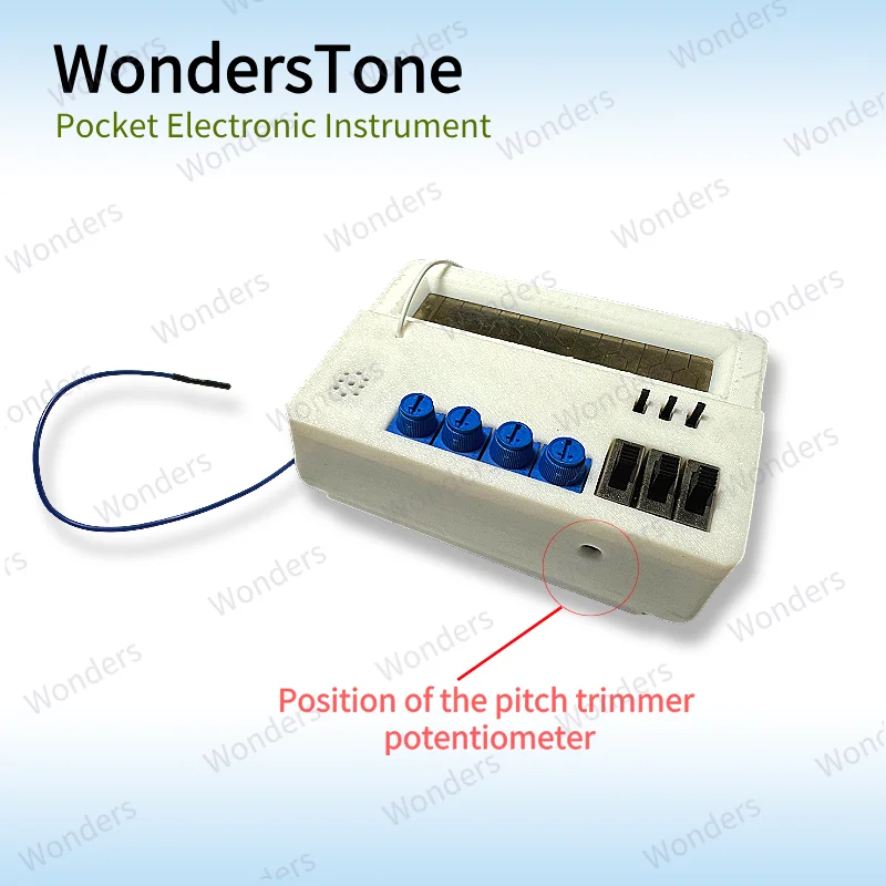مُركب موسيقى إلكتروني صغير مصنوع يدويًا، أداة إلكترونية محمولة للجيب، أداة تناظرية WondersTone مع التحكم في القلم #3