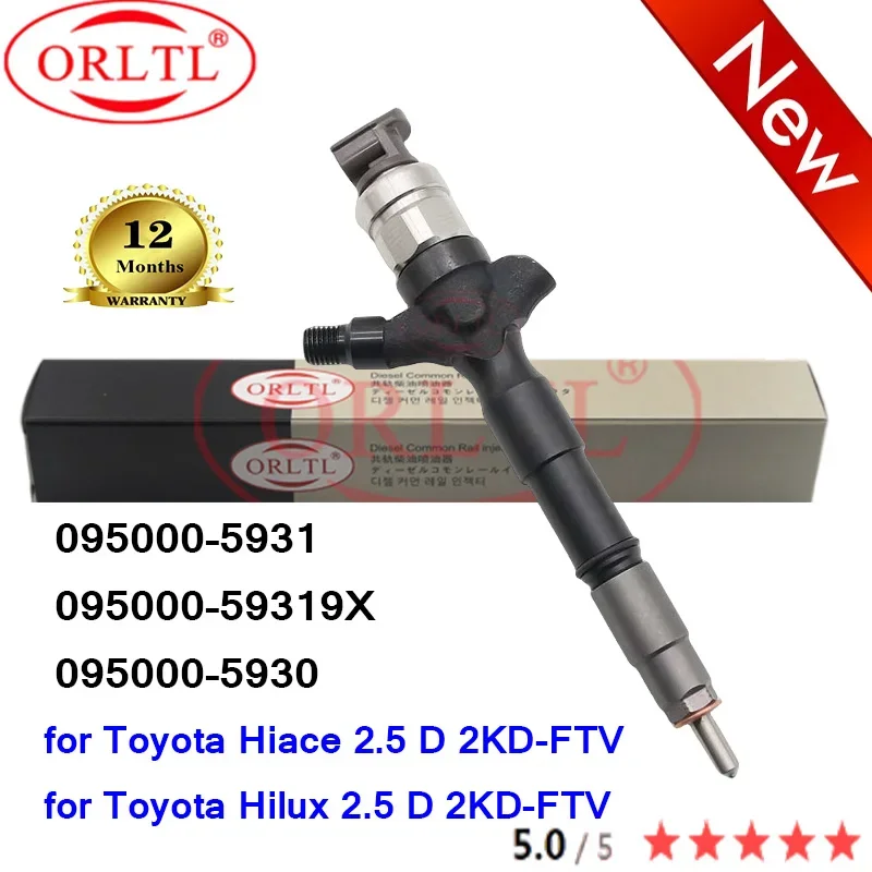 

High Quality Injector 095000-5930095000-5931 095000-59319X 095000 5930 0950005930 For Toyota Hilux Hiace 2.5 D 2KD-FTV