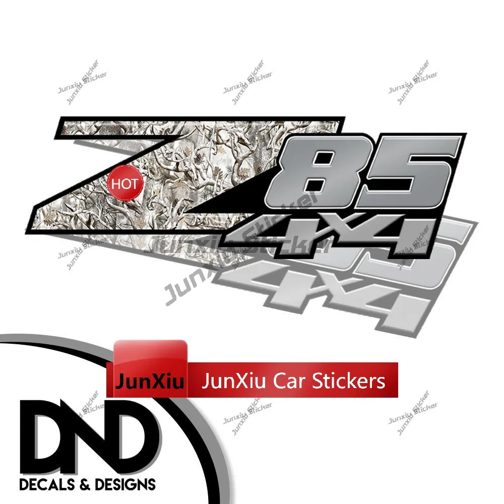 2-teiliges Set Z85 4x4 Offroad-Aufkleber Z71 Schwarz 4x4 Metallic Wild verschiedene Farben Offroad-Truck-Aufkleber Z71 Schwarz Pink Camo – Detail 13