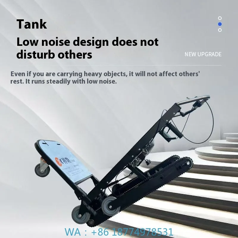 Truck 3000W 500kg Load Stair Climber Crawler Dolly Cart Electric Dolly Stair Climbing Trolley 2 Battery Stair Climbing Hand