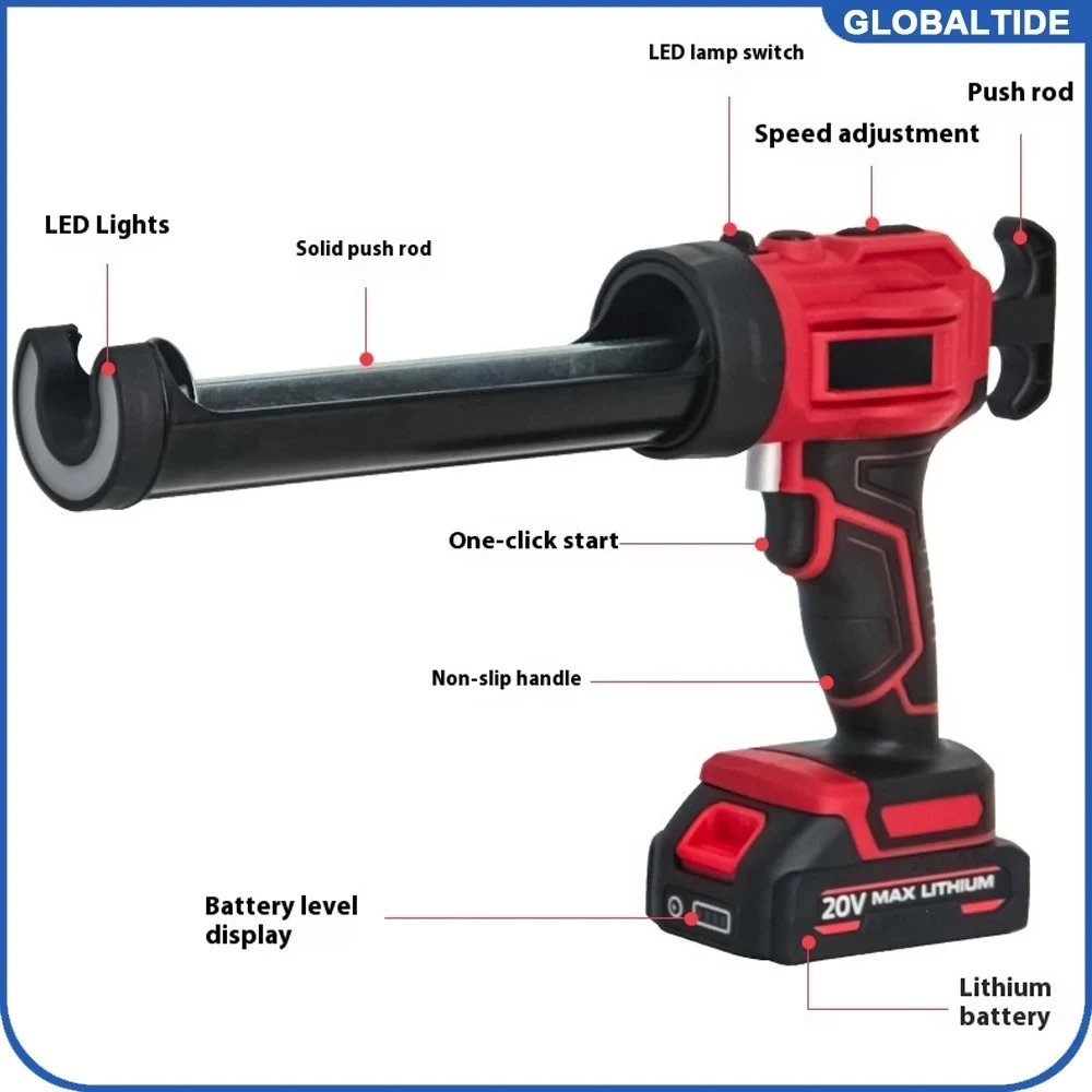 

Electric Caulking Gun for Makita 18V Battery Cement Glass Adhesive Glue Seal Sealant Tool Wireless Glass Glue Gun (No Battery)