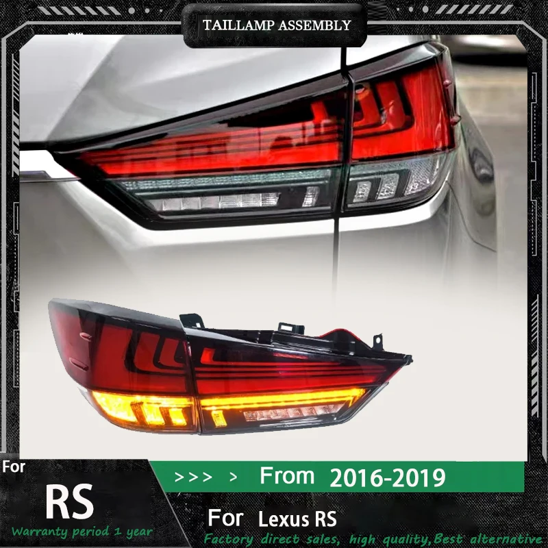 

LED Rear Back Tail Lamps Assembly for RX350 L RX 450 2016-2022 DRL Anmation Car Tail Lights for Lexus RX