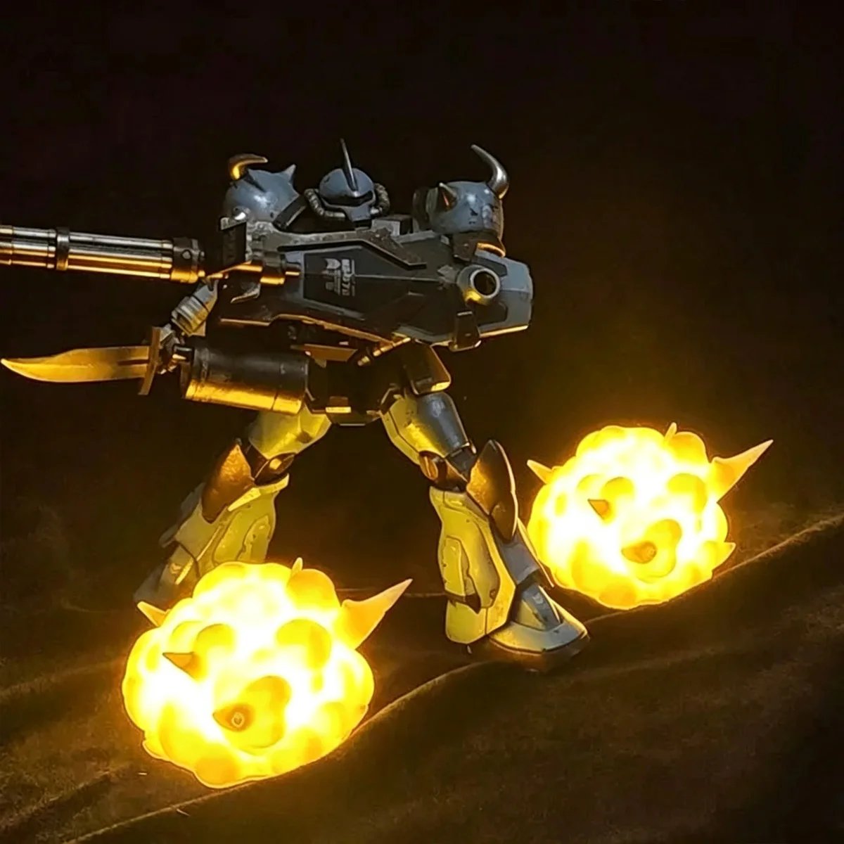 Cool Scene Explosion Effect Parts 3D Printed Scene Accessories Fit HG MG Universal Type C Charging Desktop Decor Ornament