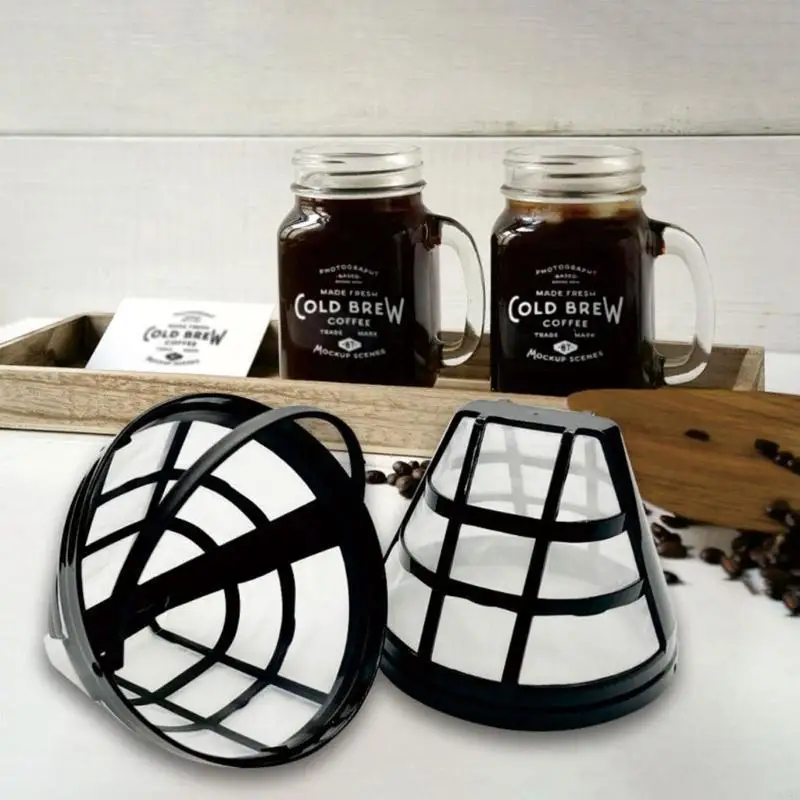 918D Coffee Filter Cup Cup Hopers Holders Professional Coffee Filter Нейлоновая текстура, подходящая для нескольких кофейных