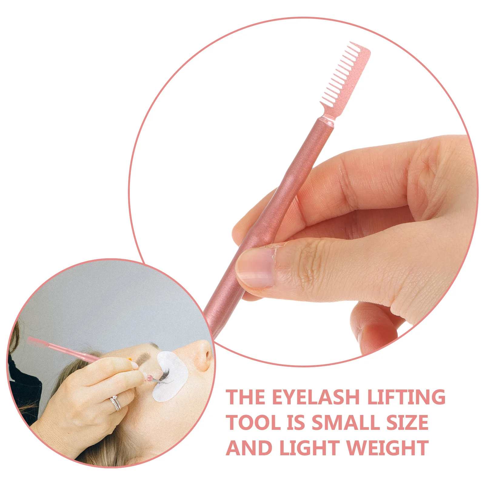 

Eyelash Lift Perm Tool Kit Stainless Steel Lash Comb Separator Durable Comfortable Grip Professional Eyelash Lift Kit