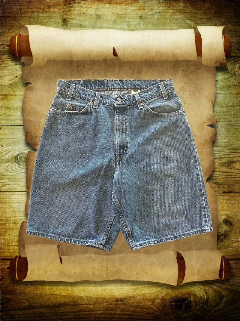 Short en jean noir brodé Harajuku pour femmes et hommes, poche de rue rétro, short d'été Y2K, livraison gratuite, nouveau, 2024