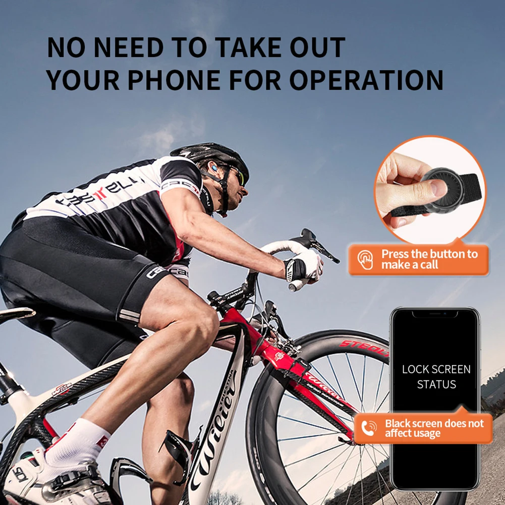 Walkie Talkie sem fio Bluetooth PTT, botão de controle para microfone ZELLO, alto-falante, iOS, Android, carro, Moto Voice Call