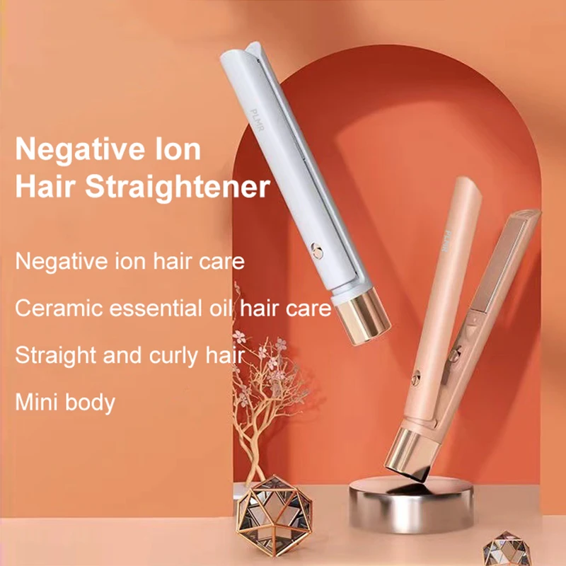 Straight Roll Dual Use Straightener for Women and Men Hair Straight Clip Portable Wireless Curling Iron Mini Hair Home Appliance