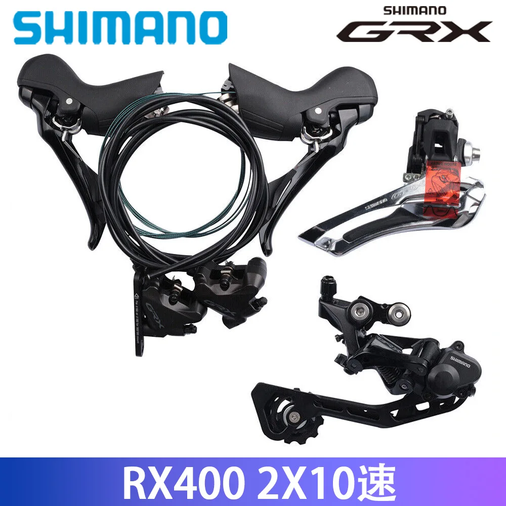 SHIMANO GRX RX400 2X10 Speed Groupset DUAL CONTROL LEVER ST-RX400 RD-RX400 Front Derailleur FD-RX400 Brake Original Bike Parts