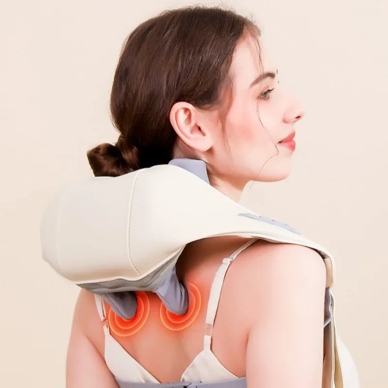 

Новый трапециевидный массажер для мышц, инструмент для релаксации и успокаивания плеч и шеи, шейный горячий компресс, домашний массажер для шеи